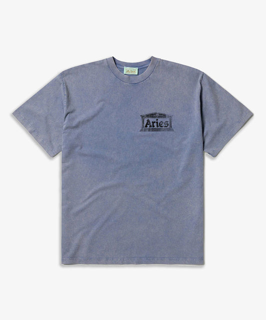 Aries | AGED ANCIENT TEMPLE SS TEE { BLUE