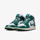 JORDAN | AIR JORDAN 1 MID { WHITE/OXIDIZED GREEN-SAIL