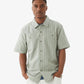 HUF | PARKER WORK SHIRT  { WHITE/GREEN