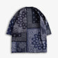 FDMTL | PRINTED PATCHWORK SWEAT TEE  { NAVY