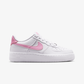 NIKE | AIR FORCE 1 { WHITE/PINK RISE-WHITE