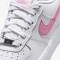 NIKE | AIR FORCE 1 { WHITE/PINK RISE-WHITE