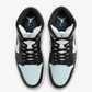 JORDAN | AIR JORDAN 1 MID { BLACK/SQUADRON BLUE-AURA-WHITE