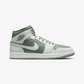 JORDAN | AIR JORDAN 1 MID { SUMMIT WHITE/VINTAGE LICHEN