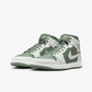 JORDAN | AIR JORDAN 1 MID { SUMMIT WHITE/VINTAGE LICHEN