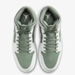 JORDAN | AIR JORDAN 1 MID { SUMMIT WHITE/VINTAGE LICHEN
