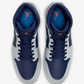 JORDAN | AIR JORDAN 1 MID { BLUE VOID/PURE PLATINUM-SUMMIT WHITE