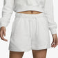 Nike | MID-RISE FLEECE SHORTS { SUMMIT WHITE/PHOTON DUST/SUMMIT WHITE
