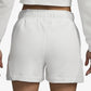 Nike | MID-RISE FLEECE SHORTS { SUMMIT WHITE/PHOTON DUST/SUMMIT WHITE