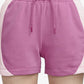 Nike | MID-RISE FLEECE SHORTS  { COSMIC FUCHSIA/PINK FOAM /COSMIC FUCHSIA