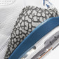 Jordan | AIR JORDAN 3 RETRO  { WHITE/TRUE BLUE