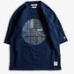 FDMTL | PRINTED BORO SWEAT TEE  { BLUE
