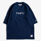 FDMTL | EMBROIDERY LOGO SWEAT TEE  { BLUE