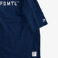 FDMTL | EMBROIDERY LOGO SWEAT TEE  { BLUE