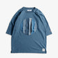 FDMTL | CIRCLE OBI WIDE TEE  { BLUE
