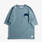 FDMTL | CIRCLE PATCH WIDE TEE  { BLUE
