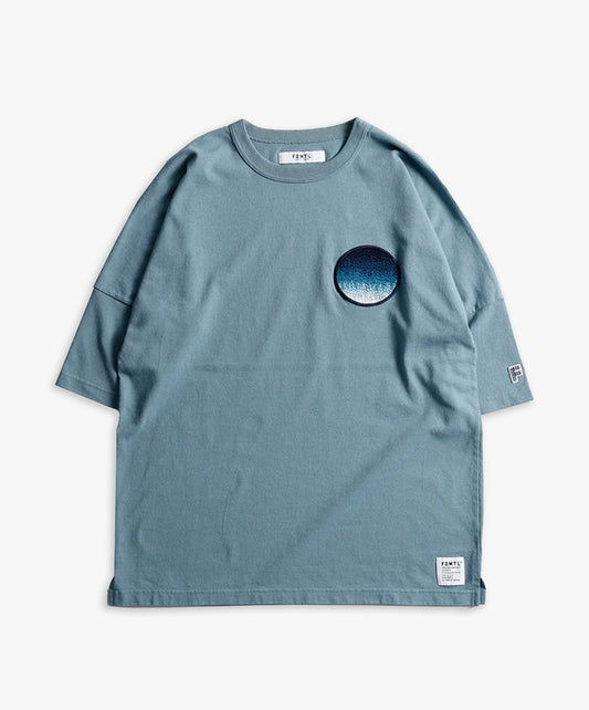 FDMTL | CIRCLE PATCH WIDE TEE  { BLUE