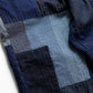 FDMTL | PATCHWORK PANTS RINSE  { INDIGO