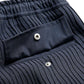 FDMTL | PLEATED CARGO PANTS  { NAVY