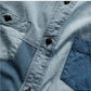 FDMTL | PATCHWORK S/S SHIRT 3YR WASH  { INDIGO