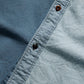 FDMTL | PATCHWORK S/S SHIRT 3YR WASH  { INDIGO