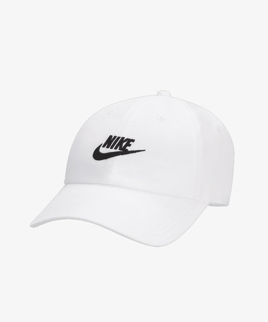 Nike | CLUB UNSTRUCTURED FUTURA WASH CAP  { WHITE/BLACK