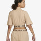 Nike | SHORT-SLEEVE CROPPED TOP  { HEMP/BAROQUE BROWN