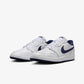 JORDAN | AIR JORDAN 1 LOW '85 { WHITE/NAVY-WHITE