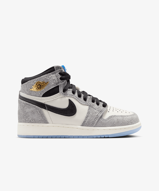 JORDAN | AIR JORDAN 1 HIGH OG { COOL GREY/BLACK-GAME ROYAL