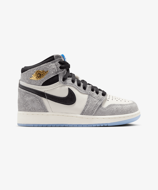 JORDAN | AIR JORDAN 1 HIGH OG { COOL GREY/BLACK-GAME ROYAL