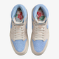 JORDAN | AIR JORDAN 1 RETRO HIGH OG { PALE IVORY/PSYCHIC BLUE-COCONUT MILK