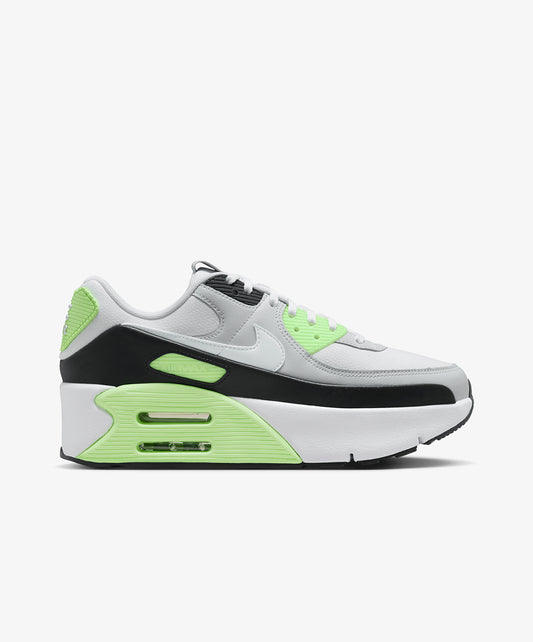 Nike | AIR MAX 90 LV8 { PHOTON DUST/WHITE-LIME BLAST-BLACK