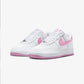 Nike | AIR FORCE 1 '07 { WHITE/PINK RISE-WHITE