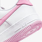 Nike | AIR FORCE 1 '07 { WHITE/PINK RISE-WHITE