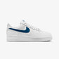 Nike | AIR FORCE 1 '07 { WHITE/WHITE/COURT BLUE