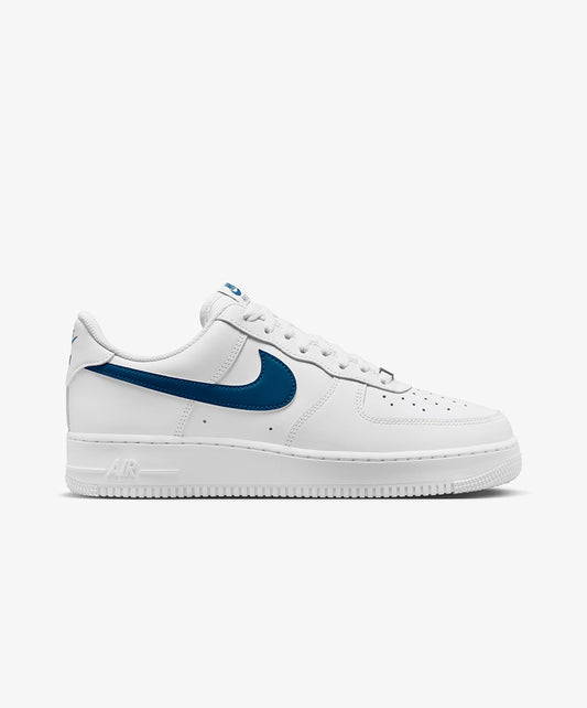 Nike | AIR FORCE 1 '07 { WHITE/WHITE/COURT BLUE