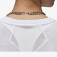Jordan | DIAMOND SHORT-SLEEVE TOP  { WHITE