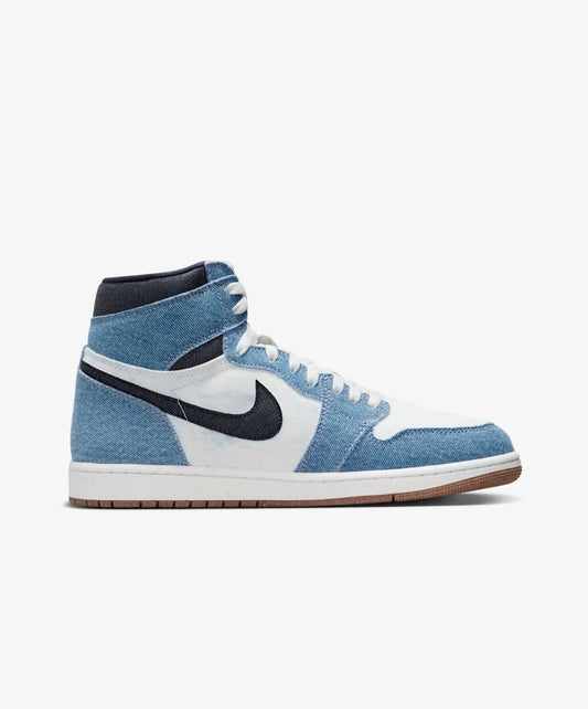 JORDAN | AIR JORDAN 1 HIGH OG DENIM { SUMMIT WHITE/OBSIDIAN SUMMIT WHITE/GUM MEDIUM BROWN