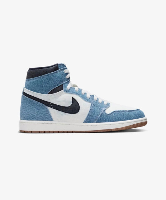 JORDAN | AIR JORDAN 1 HIGH OG DENIM { SUMMIT WHITE/OBSIDIAN SUMMIT WHITE/GUM MEDIUM BROWN