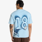 F A R A K | STONE WASH SPRAY T-SHIRT { BLUE