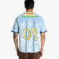 F A R A K | BANDHANI T-SHIRT { BLUE/YELLOW