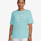 JORDAN | GIRLFRIEND T-SHIRT { LIGHT DEW/WHITE
