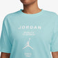 JORDAN | GIRLFRIEND T-SHIRT { LIGHT DEW/WHITE
