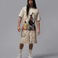 JORDAN | AIR JORDAN PRINTED SHORTS { WHITE
