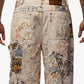 JORDAN | AIR JORDAN PRINTED SHORTS { WHITE