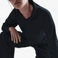 NIKE | SPORTSWEAR LONG-SLEEVE CROPPED JERSEY { BLACK/BLACK/SAIL
