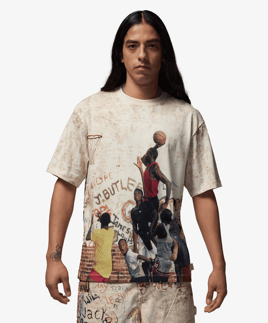 Jordan | AIR JORDAN 85 GRAPHIC T-SHIRT { SAIL/LEGEND LT BROWN/REDSTONE