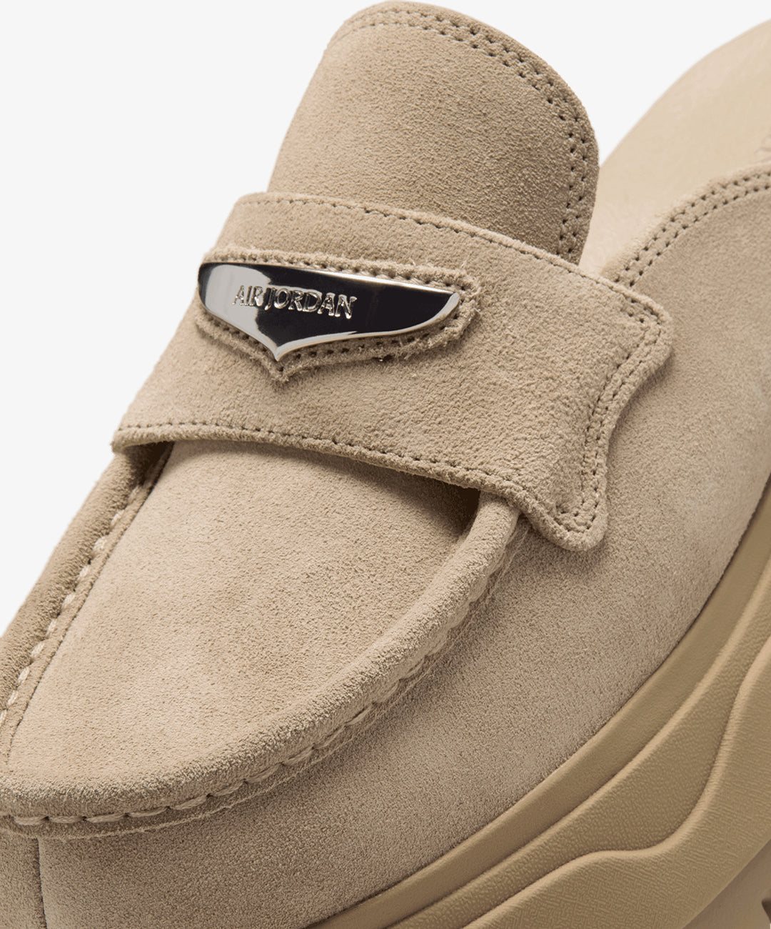 JORDAN | AIR JORDAN MULE { KHAKI/METALLIC SILVER – Superkicks