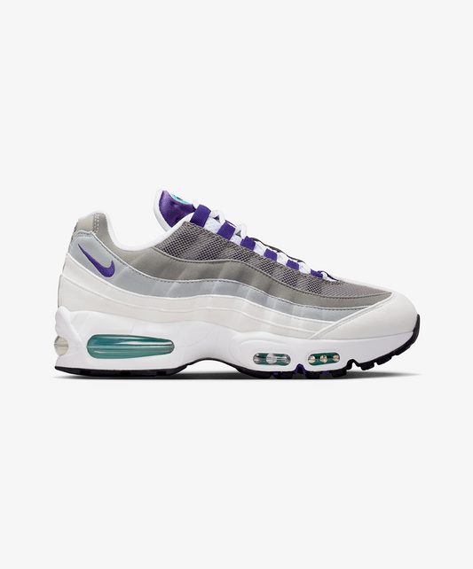 Nike | AIR MAX 95 "BIG BUBBLE" { WHITE/COURT PURPLE-EMERALD GREEN