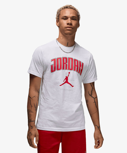 JORDAN | JORDAN T-SHIRT { WHITE/GYM RED/GYM RED